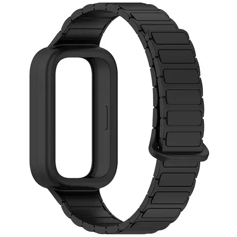 Strap-it Strap-it Bracelet silicone magnétique Xiaomi Smart Band 9 Active (noir)