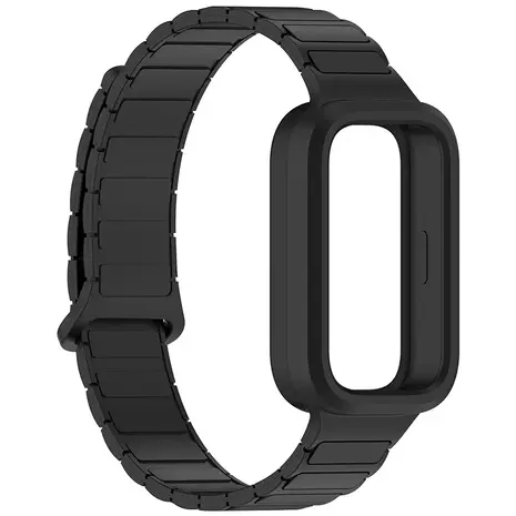 Strap-it Strap-it Bracelet silicone magnétique Xiaomi Smart Band 9 Active (noir)