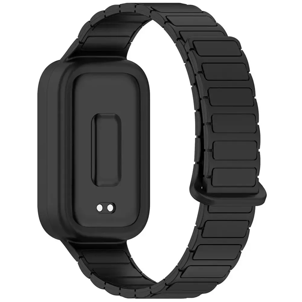 Strap-it Strap-it Bracelet silicone magnétique Xiaomi Smart Band 9 Active (noir)