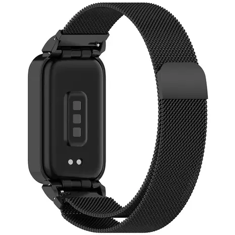 Strap-it Strap-it Bracelet Milanais Xiaomi Smart Band 9 Active (noir)