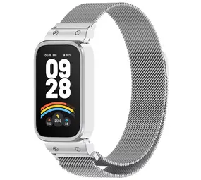 Strap-it Bracelet Milanais Xiaomi Smart Band 9 Active (argent)