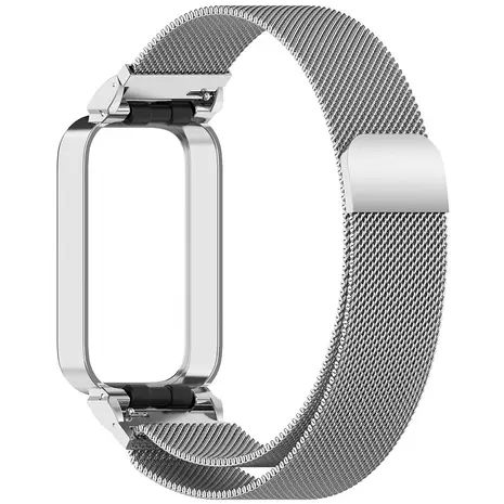 Strap-it Strap-it Bracelet Milanais Xiaomi Smart Band 9 Active (argent) Strap-it Strap-it Bracelet Milanais Xiaomi Smart Band 9 Active (argent)