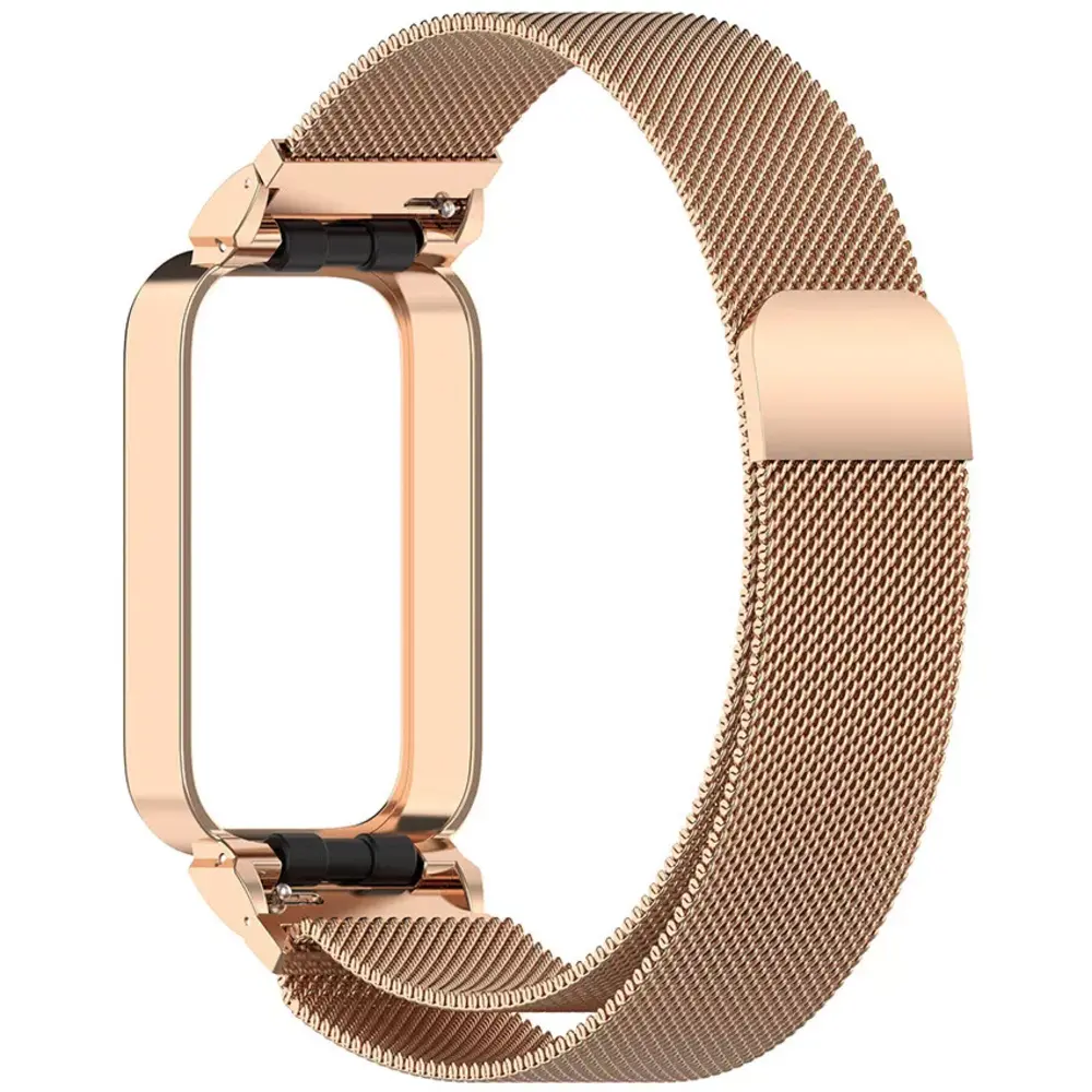 Strap-it Strap-it Bracelet Milanais Xiaomi Smart Band 9 Active (or rose)