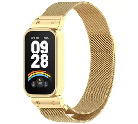 Strap-it Bracelet Milanais Xiaomi Smart Band 9 Active (or)