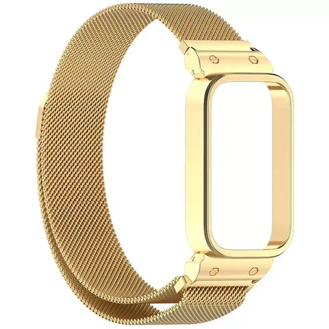 Strap-it Strap-it Bracelet Milanais Xiaomi Smart Band 9 Active (or) Strap-it Strap-it Bracelet Milanais Xiaomi Smart Band 9 Active (or)