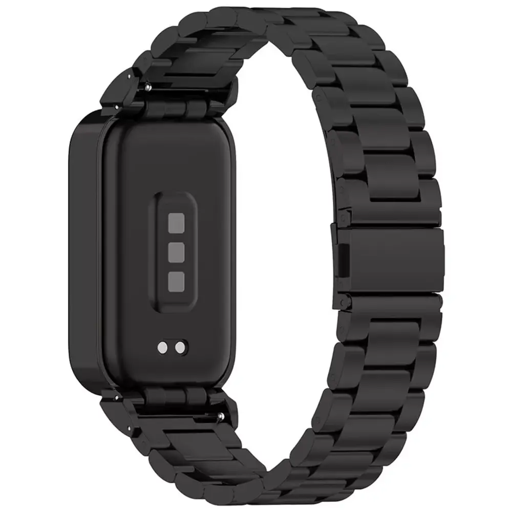 Strap-it Strap-it Bracelet acier Xiaomi Smart Band 9 Active (noir)