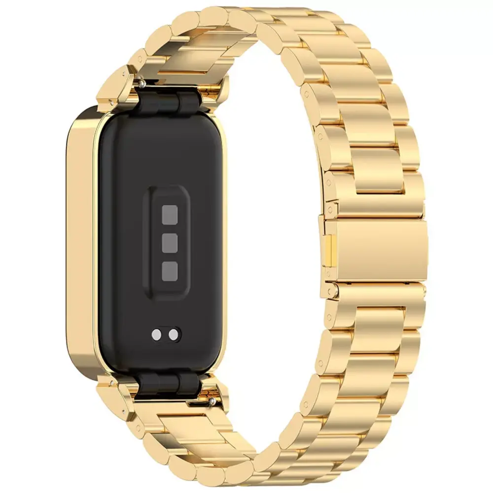 Strap-it Strap-it Bracelet acier Xiaomi Smart Band 9 Active (or)