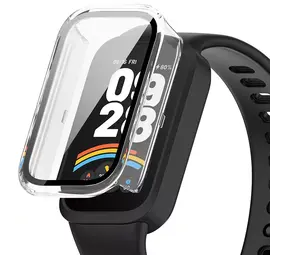 Strap-it Coque rigide avec verre pour Xiaomi Smart Band 9 Active (transparent)
