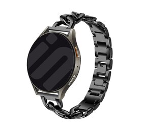 Strap-it Bracelet chaîne acier Samsung Galaxy Watch 4 Classic 46mm (noir) Strap-it Bracelet chaîne acier Samsung Galaxy Watch 4 Classic 46mm (noir)