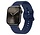 Strap-it Bracelet Silicone Wave Apple Watch (bleu foncé)