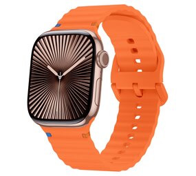 Strap-it Bracelet Silicone Wave Apple Watch (orange)