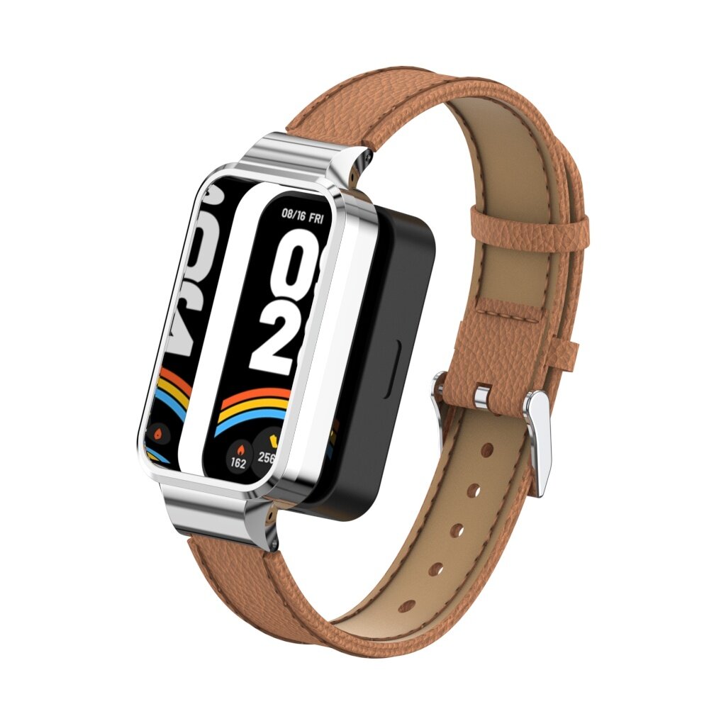 Strap-it Strap-it Bracelet cuir Xiaomi Smart Band 9 Active (brun) Strap-it Strap-it Bracelet cuir Xiaomi Smart Band 9 Active (brun)