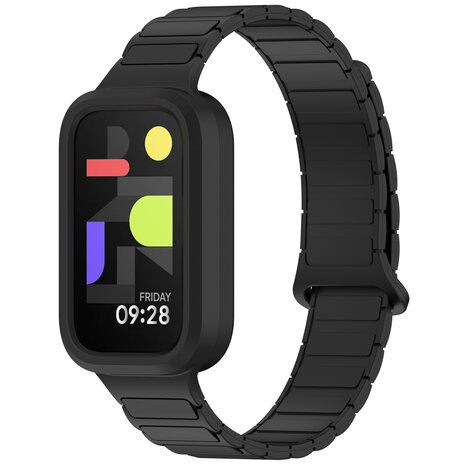 Strap-it Strap-it Bracelet silicone magnétique Xiaomi Smart Band 9 Active (noir)