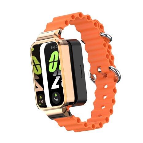 Strap-it Strap-it Bracelet silicone Ocean Xiaomi Smart Band 9 Active (orange)