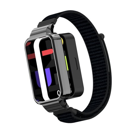 Strap-it Strap-it Bracelet nylon Xiaomi Smart Band 9 Active (noir)