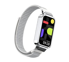 Strap-it Bracelet nylon Xiaomi Smart Band 9 Active (coquillage)