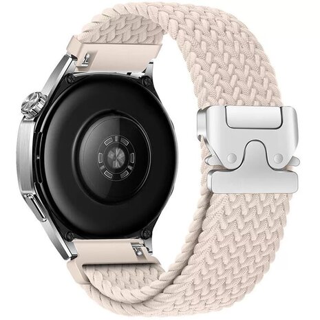 Strap-it Strap-it Bracelet tressé Huawei Watch GT 5 Pro- 42mm avec P-boucle (lumière stellaire)