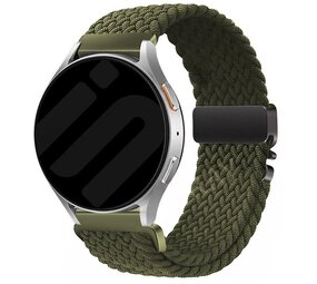 Strap-it Bracelet tressé Samsung Galaxy Watch 7 - 44mm avec P-boucle (vert)