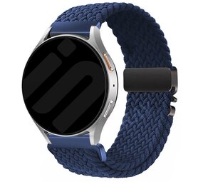 Strap-it Bracelet tressé Huawei Watch 4 (Pro) avec P-boucle (bleu)
