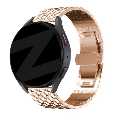 Bandz Bandz Bracelet acier 'Dragón' Amazfit Active 2 (or rose) Bandz Bandz Bracelet acier 'Dragón' Amazfit Active 2 (or rose)