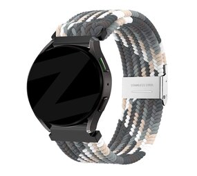 Bandz Bandz Bracelet nylon tressé Amazfit Active 2 (noir melange)