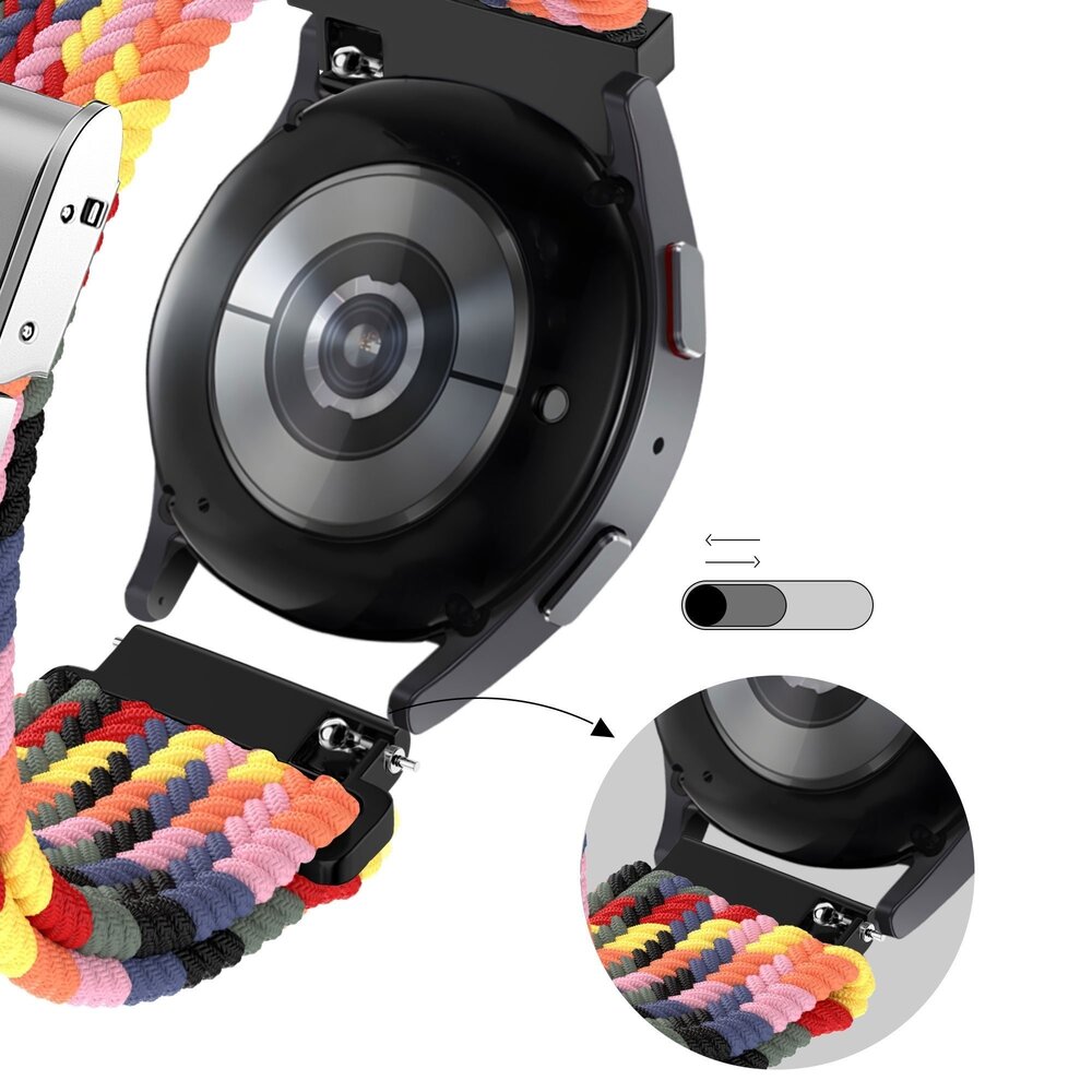 Bandz Bandz Bracelet nylon tressé Amazfit Active 2 (coloré)