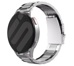 Strap-it Bracelet luxe à maillons acier Amazfit Active 2 (argent)