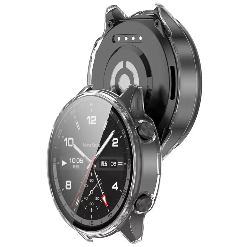 Strap-it Strap-it Coque rigide avec verre OnePlus Watch 2R (transparent)