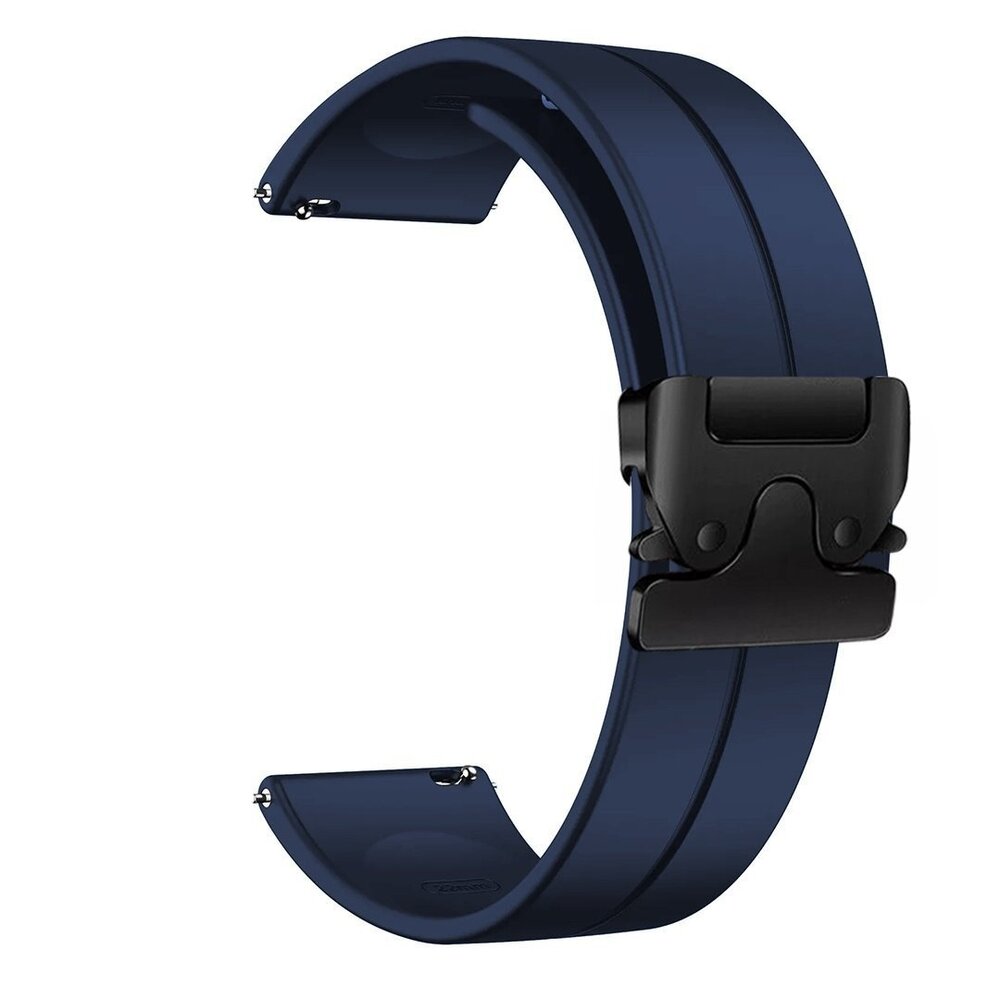 Strap-it Strap-it Bracelet silicone Samsung Galaxy Watch 6 Classic 47mm avec boucle P (bleu foncé)