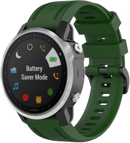 Strap-it Strap-it Bracelet silicone Garmin Instinct E - 40mm (vert armée)