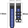 Strap-it Strap-it Bracelet sport á boucle Garmin Instinct E - 40mm (noir/bleu) Strap-it Strap-it Bracelet sport á boucle Garmin Instinct E - 40mm (noir/bleu)