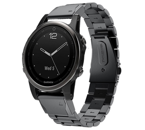 Strap-it Bracelet acier Garmin Instinct E - 40mm (noir)