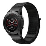 Strap-it Bracelet nylon Garmin Instinct E - 40mm (noir)