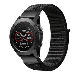Strap-it Bracelet nylon Garmin Instinct E - 40mm (noir)