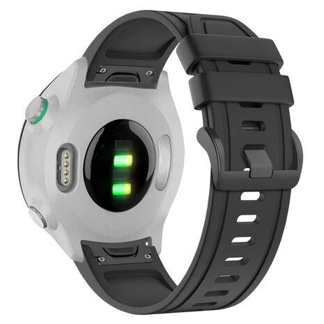 Bandz Bandz Bracelet silicone á boucle Garmin Instinct E - 40mm (noir)