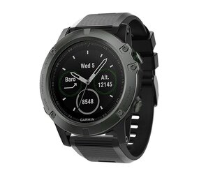 Strap-it Bracelet silicone Garmin Instinct 3 - 50mm (noir)
