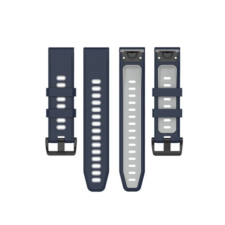 Strap-it Strap-it Bracelet sport 'a boucle Garmin Instinct 3 - 50mm (bleu/gris) Strap-it Strap-it Bracelet sport 'a boucle Garmin Instinct 3 - 50mm (bleu/gris)