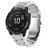Strap-it Strap-it Bracelet acier Garmin Instinct 3 - 50mm (argent) Strap-it Strap-it Bracelet acier Garmin Instinct 3 - 50mm (argent)