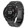 Strap-it Strap-it Bracelet acier Garmin Instinct 3 - 50mm (noir) Strap-it Strap-it Bracelet acier Garmin Instinct 3 - 50mm (noir)