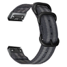 Strap-it Strap-it Bracelet nylon á boucle Garmin Instinct 3 - 50mm (noir/gris) Strap-it Strap-it Bracelet nylon á boucle Garmin Instinct 3 - 50mm (noir/gris)