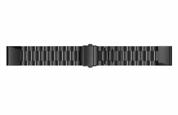 Strap-it Strap-it Bracelet acier Garmin Instinct E - 45mm (noir)
