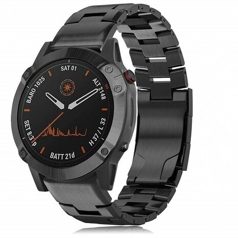 Strap-it Strap-it Bracelet titane Garmin Instinct E - 45mm (noir)