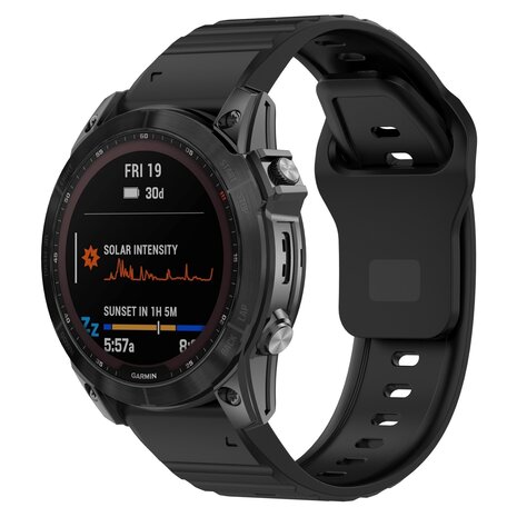 Strap-it Strap-it Bracelet silicone outdoor Garmin Instinct E - 45mm (noir)