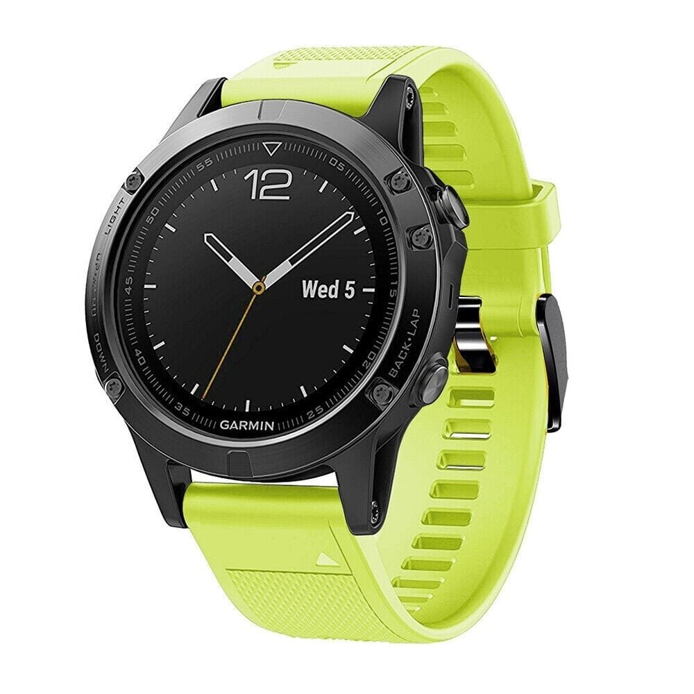 Strap-it Strap-it Bracelet silicone Garmin Instinct 3 - 45mm (vert clair)