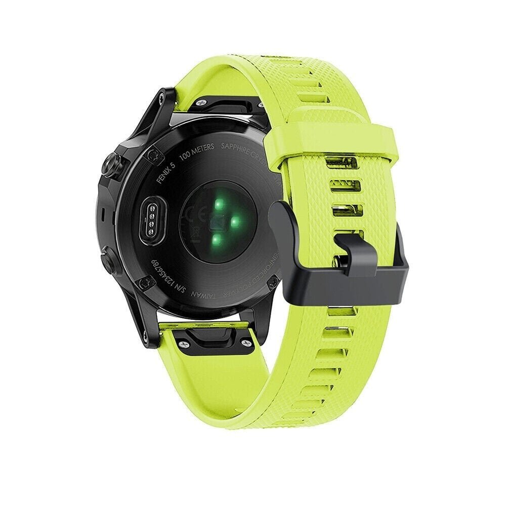 Strap-it Strap-it Bracelet silicone Garmin Instinct 3 - 45mm (vert clair)