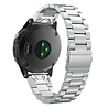 Strap-it Strap-it Bracelet acier Garmin Instinct 3 - 45mm (argent) Strap-it Strap-it Bracelet acier Garmin Instinct 3 - 45mm (argent)