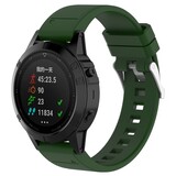 Strap-it Bracelet silicone glossy Garmin Instinct 3 - 45mm (vert armée)