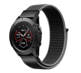 Strap-it Bracelet nylon Garmin Instinct 3 - 45mm (charcoal)