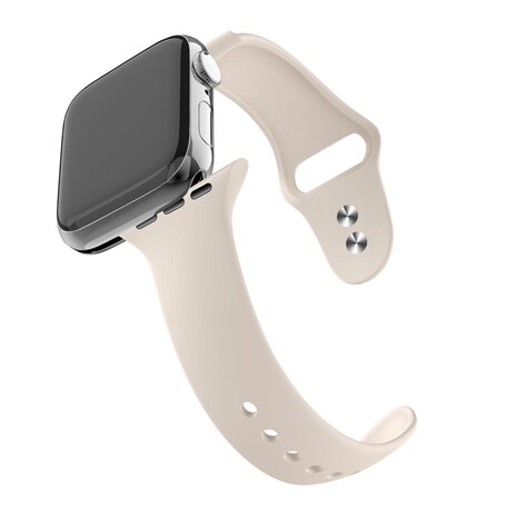 Bandz Bandz Bracelet silicone dual snap Apple Watch (lumière stellaire)
