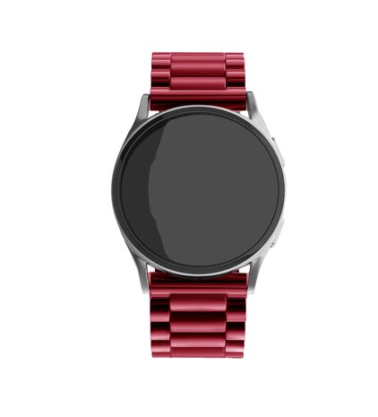 Strap-it Strap-it Bracelet acier Samsung Galaxy Watch 4 - 40mm (vin rouge) Strap-it Strap-it Bracelet acier Samsung Galaxy Watch 4 - 40mm (vin rouge)